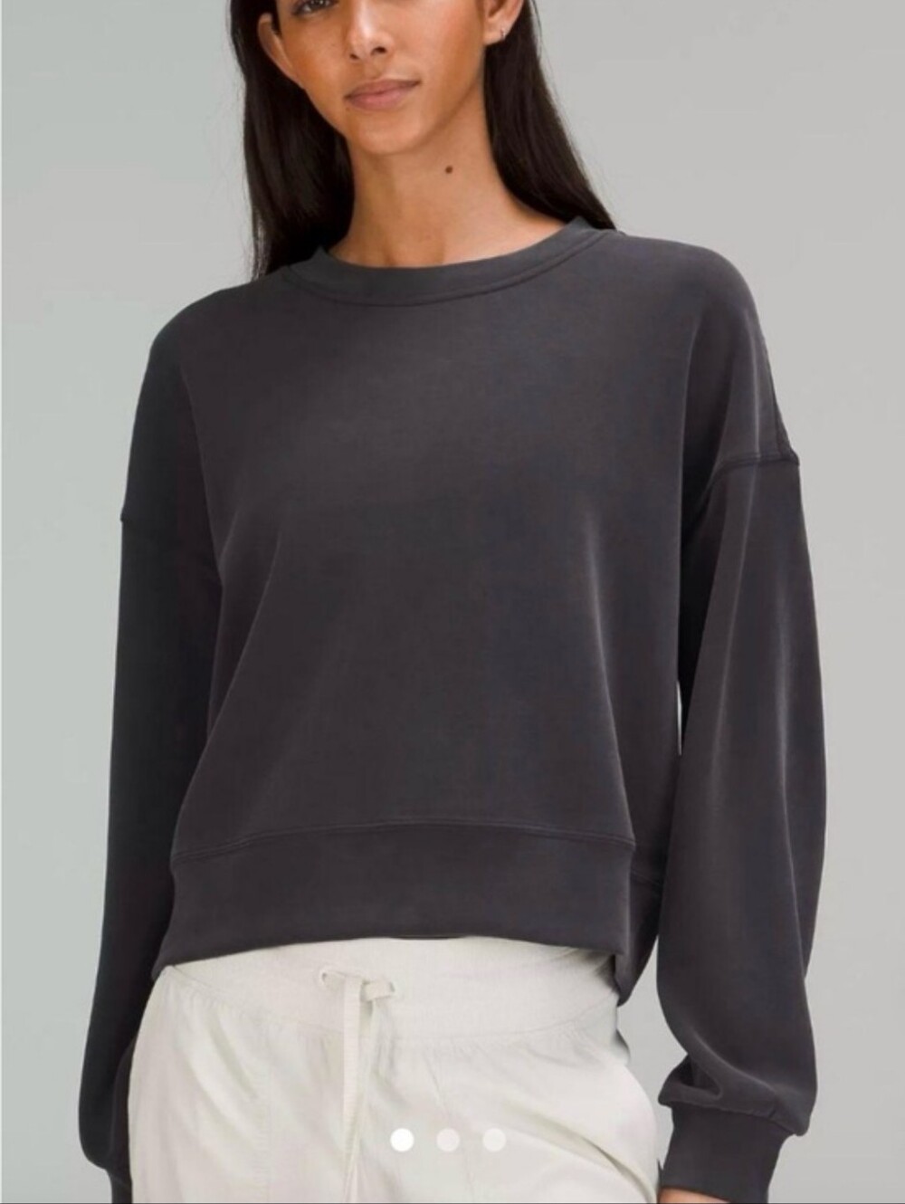 Lululemon Relaxed Crewneck Sweatshirt in Charcoal EUC